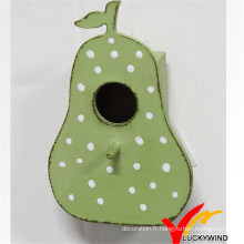 Shabby Chic Green Pear Maison en bois d&#39;oiseaux